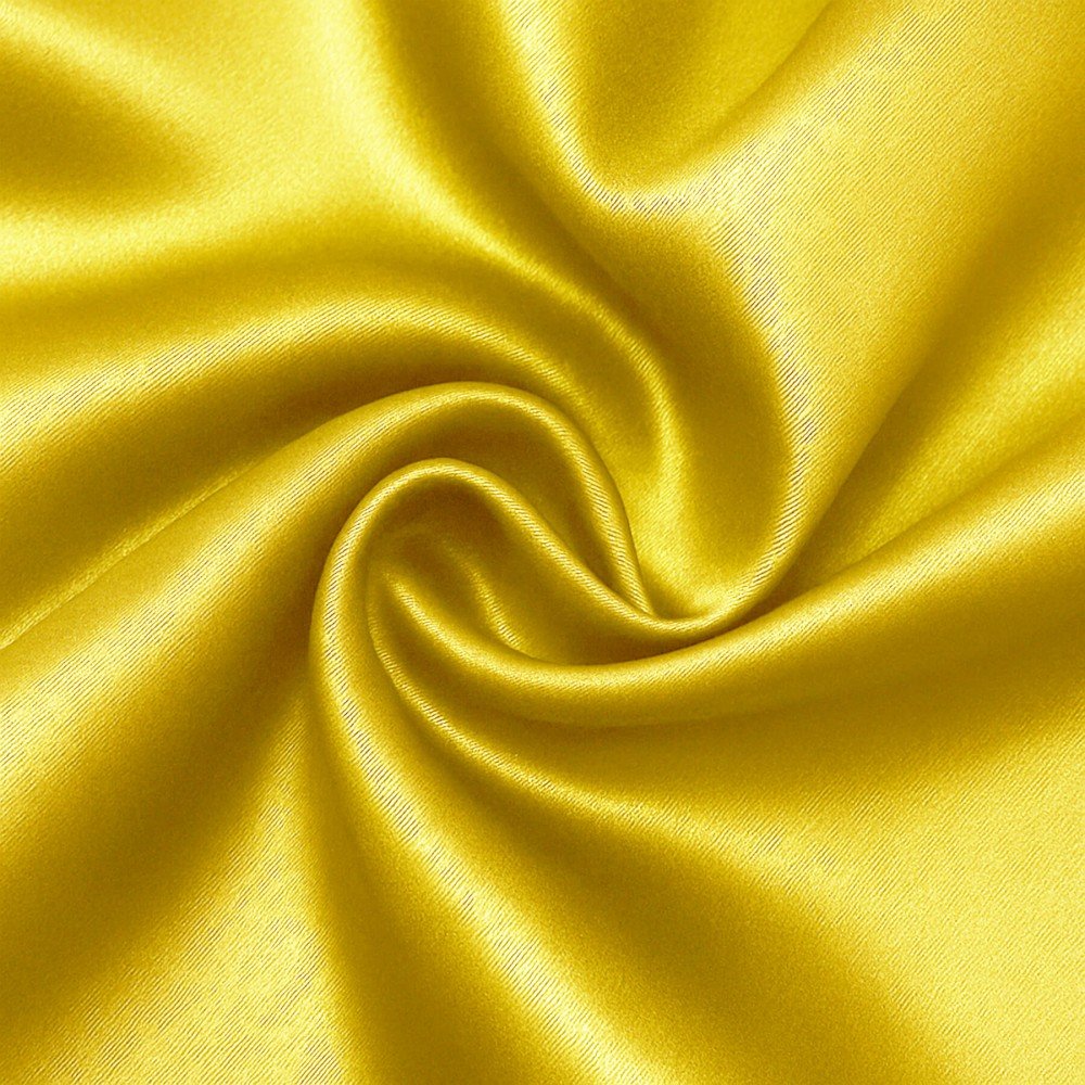 Satin Stof Polyester Gul
