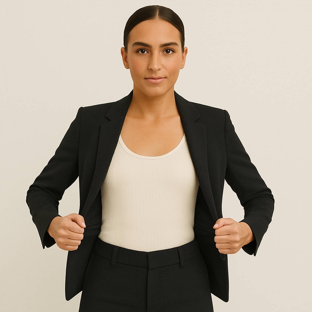 Romanit jersey Schwarz - (Jersey Stoffe)