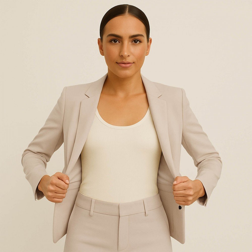 Punta Di Milano Jersey Hellbeige Punta Di Milano Jerseystoff Hellbeige - (Jersey Stoffe)