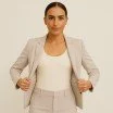 Tessuto Punta Di Milano Jersey Beige Chiaro - (Jersey Tessuti)