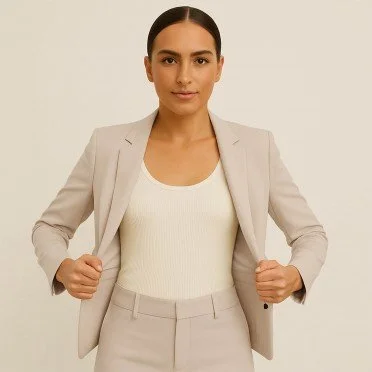 Punta Di Milano Jersey Licht Beige - (Jersey Stoffen)