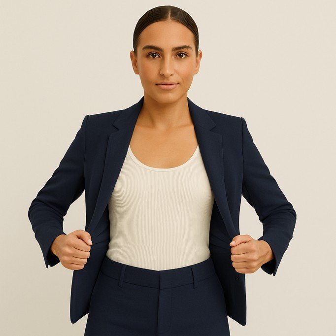Punta Di Milano Jersey Navy - (Jersey Fabrics)