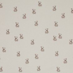 Tessuto Jersey Di Cotone Costine - Orsacchiotti Di Peluche