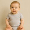 Tissu Maille Tricot Côtelé Beige Melange - (Tissus Jersey)