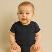 Rib Knit Jersey Fabric Black - (Jersey Fabrics)