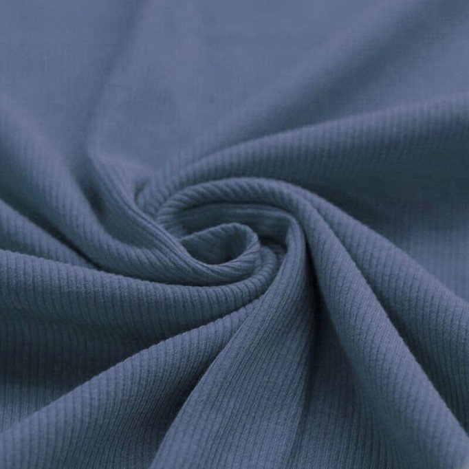 Rib Knit Jersey Fabric Dark Jeans - (Jersey Fabrics)