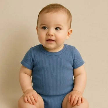 Tissu Maille Tricot Côtelé Jeans Foncé - (Tissus Jersey)