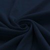 Tissu Maille Tricot Côtelé Marine