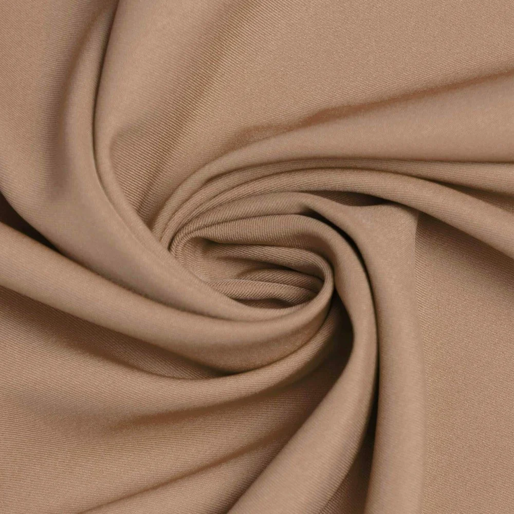 Stretch Gabardine Stof (Bamboe Touch) Camel