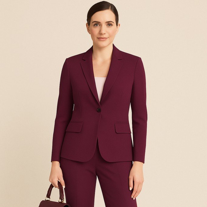 Stretch Gabardine Stoff (Bambus Feeling) Bordeaux - (Gabardine Stoffe )