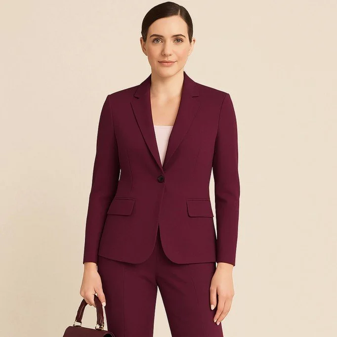 Tessuto Gabardine Stretch (Tocco Di Bambù) Bordeaux - (Tessuto Gabardine )