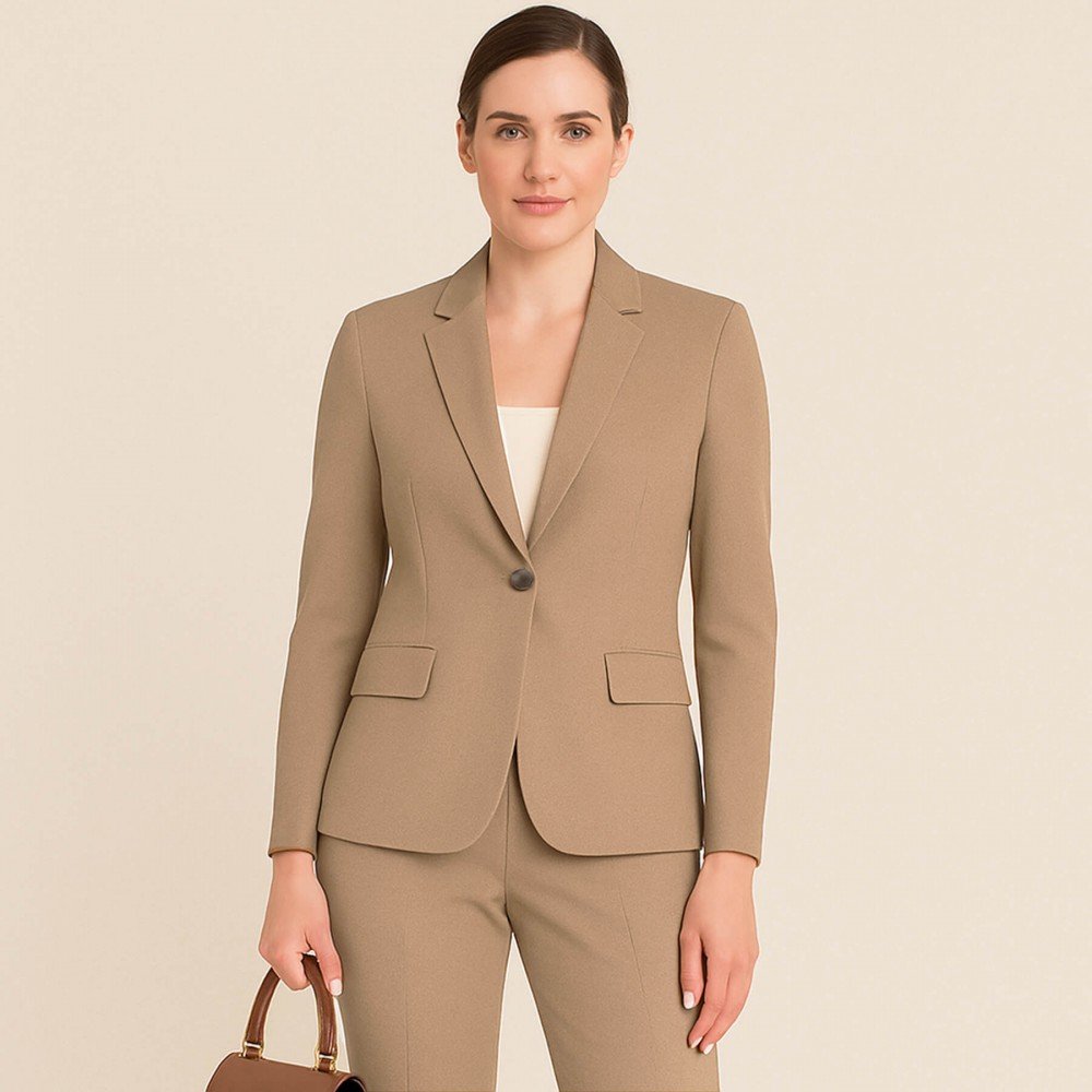 Stretch Gabardine Stof (Bambus Touch) Kamel Stretch Gabardine Stof (Bambus Touch) Kamel - (Gabardine Stof)