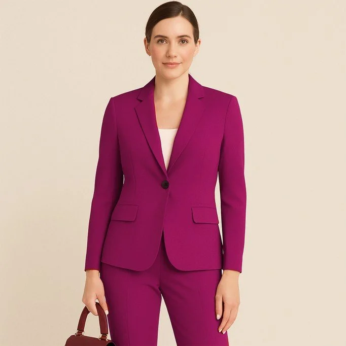 Stretch Gabardine Fabric (Bamboo Touch) Cardinal Pink - (Gabardine Fabric )