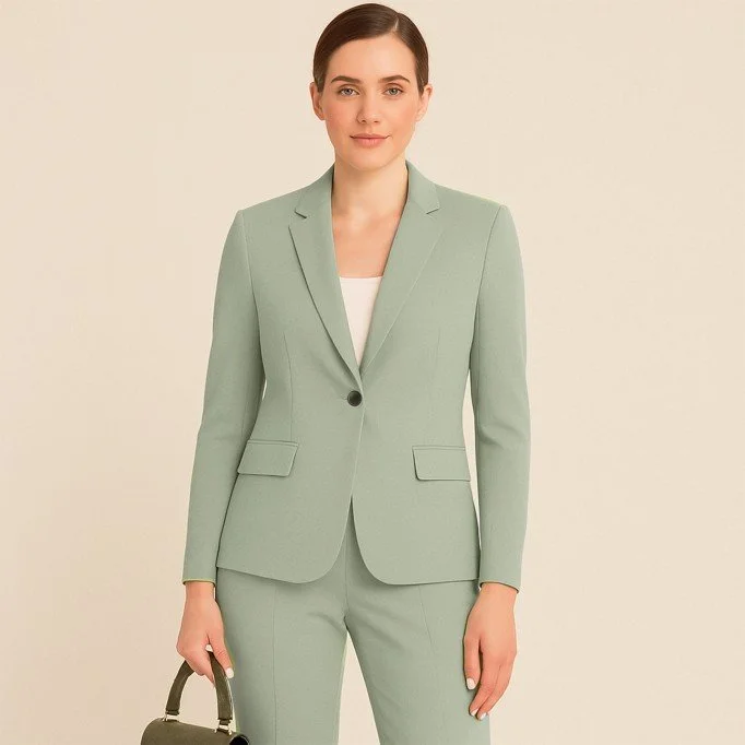 Stretch Gabardine Fabric (Bamboo Touch) Dusty Green - (Gabardine Fabric )