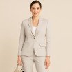 Stretch Gabardine Stoff (Bambus Feeling) Hellbeige - (Gabardine Stoffe )