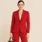 Stretch Gabardine Fabric (Bamboo Touch) Red - (Gabardine Fabric )