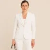 Tessuto Gabardine Stretch (Tocco Di Bambù) Bianco - (Tessuto Gabardine )