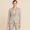 Stretch Gabardine Stoff (Bambus Feeling) Dunkel Beige - (Gabardine Stoffe )