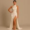 Silk Stretch Satin Fabric Cream - (Fashion Fabrics)