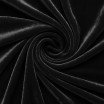 Tissu Velours Élastique Noir - (Tissus De Mode)