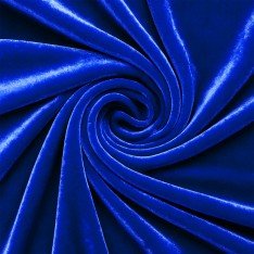 Stretch Velvet Fabric Cobalt