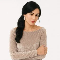 Tessuto Velluto Stretch Beige Scuro Tessuto Velluto Stretch Beige Scuro