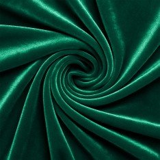 Stretch Velvet Fabric Dark Green