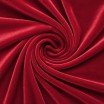 Stretch Velvet Fabric Dark Red Modne Tkaniny