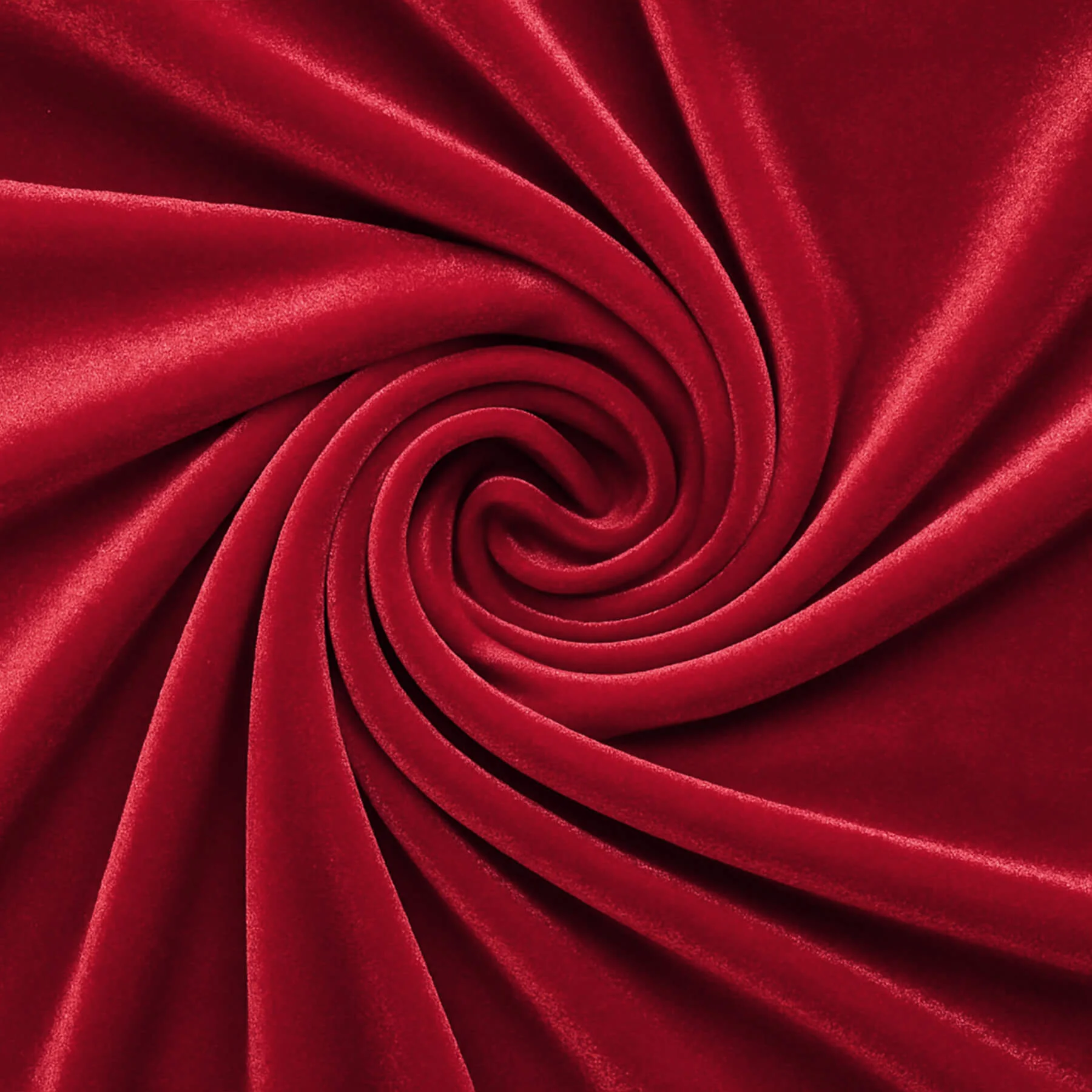 Velours Stretch Stof Donker Rood