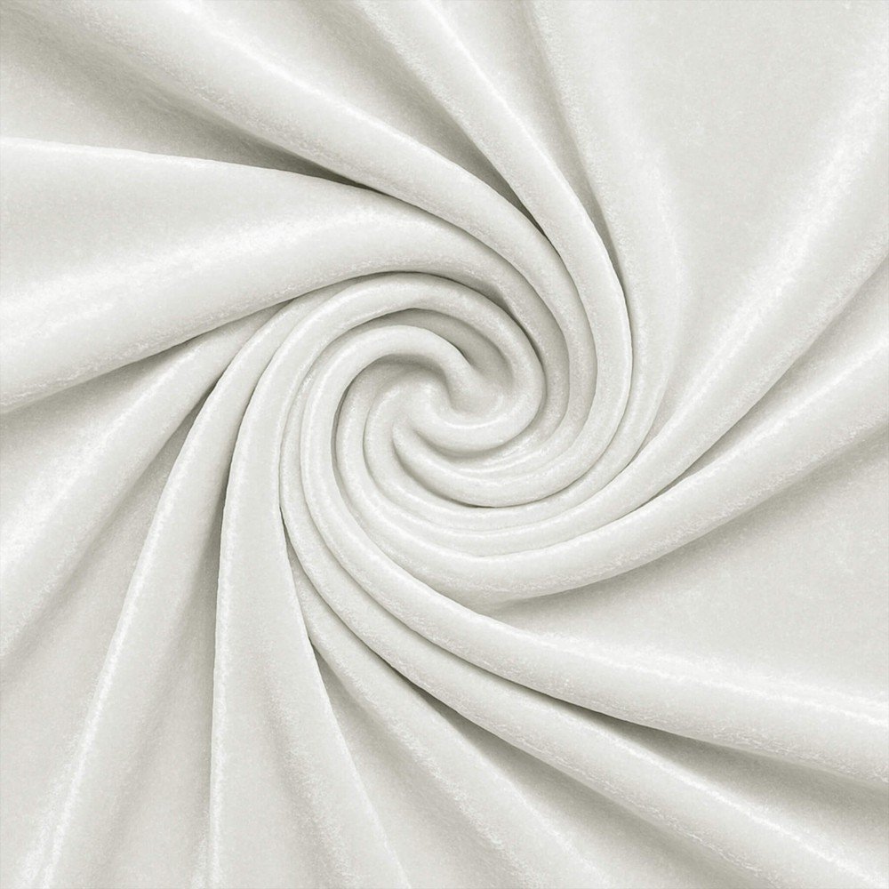 Tissu Velours Élastique Écru Tissu Velours Élastique Écru