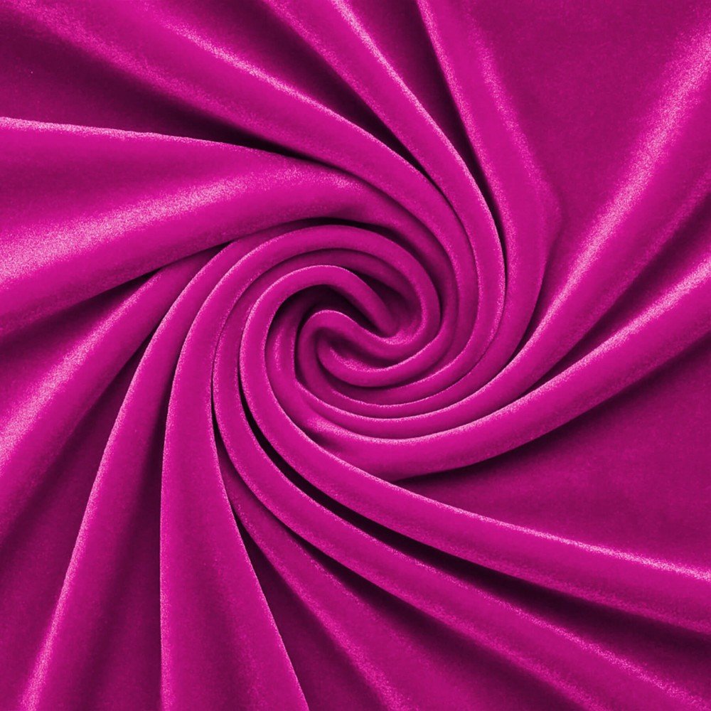 Tissu Velours Élastique Fuchsia Tissu Velours Élastique Fuchsia