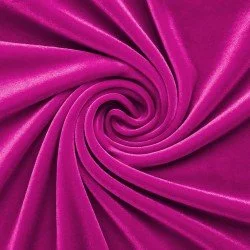 Tissu Velours Élastique Fuchsia