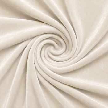 Fløjl Stretch Stof Creme Beige