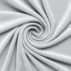 Tissu Velours Élastique Gris Clair