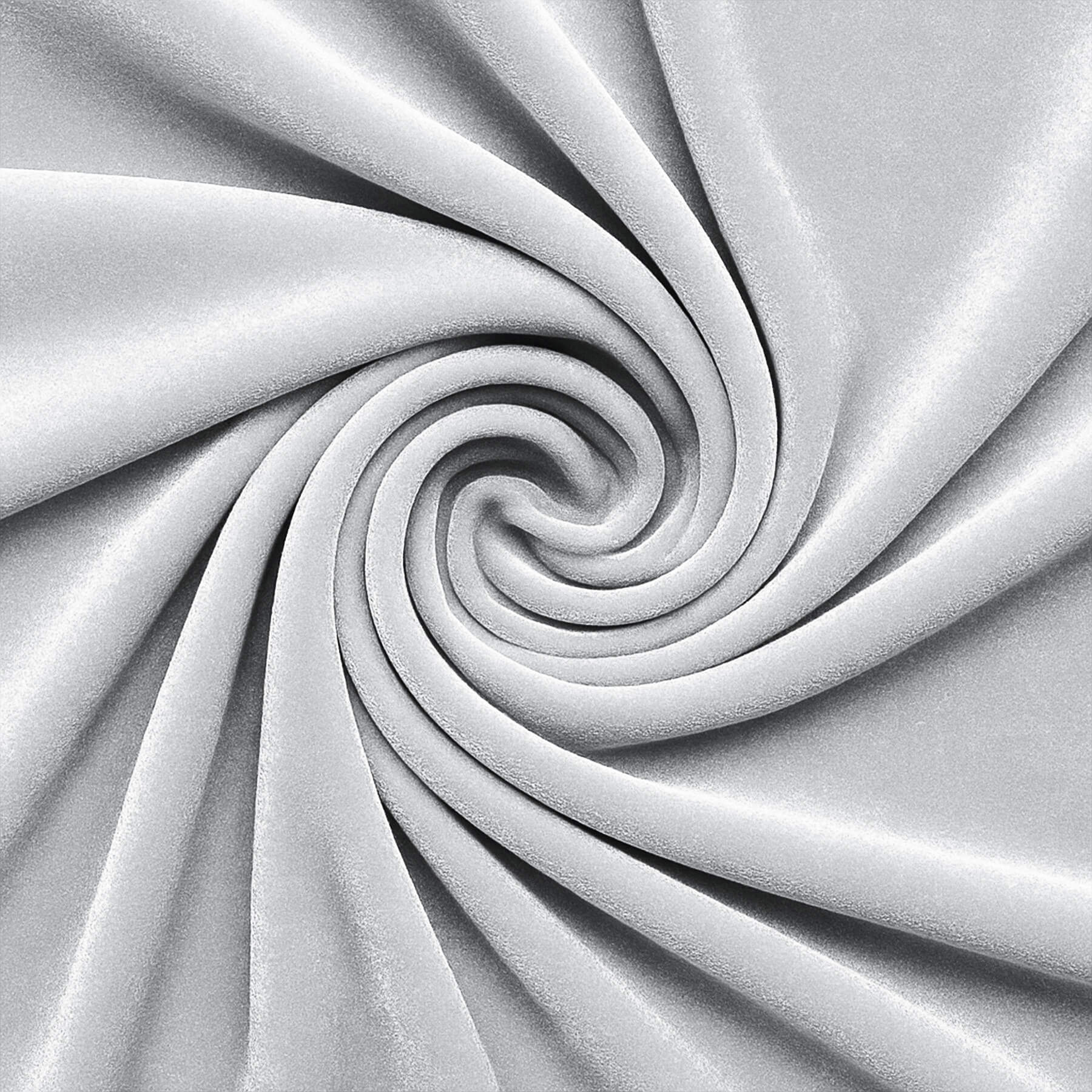 Velours Stretch Stof Licht Grijs