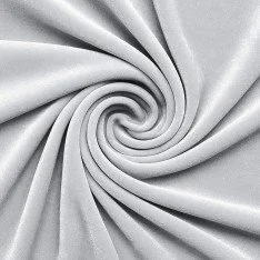 Velours Stretch Stof Licht Grijs