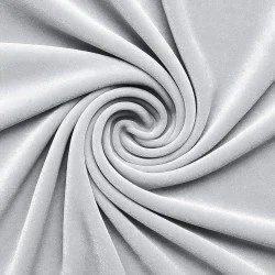 Tessuto Velluto Stretch Grigio Chiaro Tessuto Velluto Stretch Grigio Chiaro