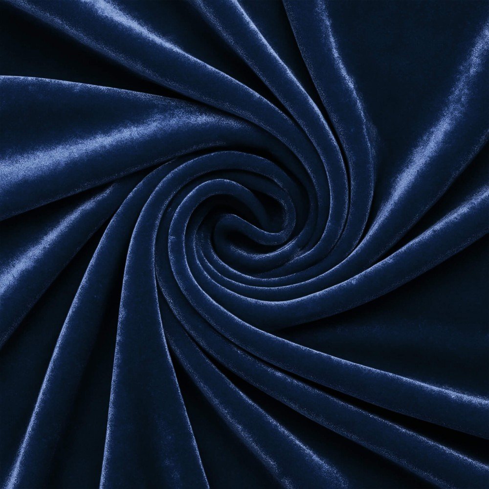 Tissu Velours Élastique Marine Tissu Velours Élastique Marine