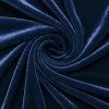Tissu Velours Élastique Marine