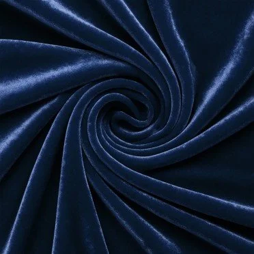 Tissu Velours Élastique Marine - (Tissus De Mode)