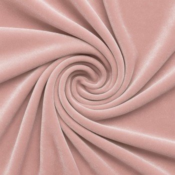 Fløjl Stretch Stof Nude Pink