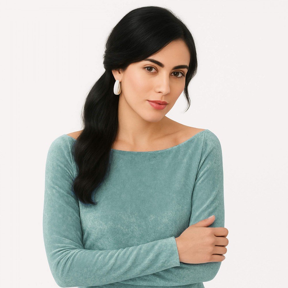 Velours Stretch Stof Oud Groen Velours Stretch Stof Oud Groen - (Mode Stoffen)