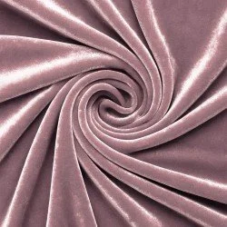 Tessuto Velluto Stretch Rosa Antico