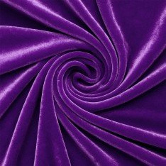 Stretch Velvet Fabric Purple