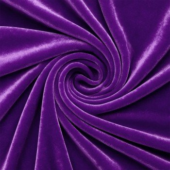 Fløjl Stretch Stof Violet