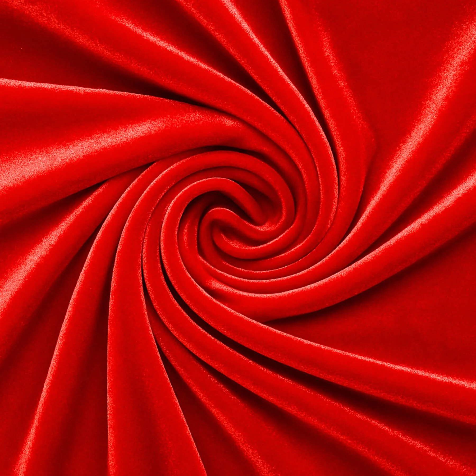 Velours Stretch Stof Rood
