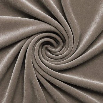 Tessuto Velluto Stretch Taupe