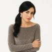 Fløjl Stretch Stof Taupe - (Fashion Stoffer)