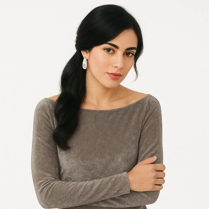 Fløjl Stretch Stof Taupe - (Fashion Stoffer)