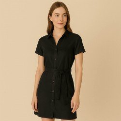 Tencel Twill Stoff Schwarz Tencel Twill Stoff Schwarz